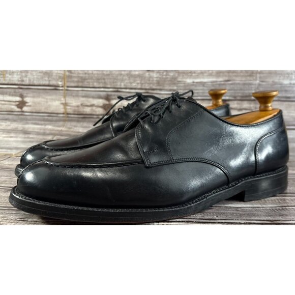 Allen Edmonds SHELL CORDOVAN Bradley Split Toe Dress Shoes sz 10.5 3E Black USA
